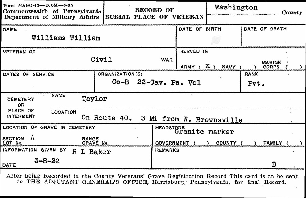 veteran burial